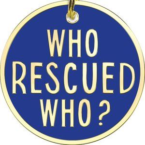 Who Rescued Who? Collar Charm